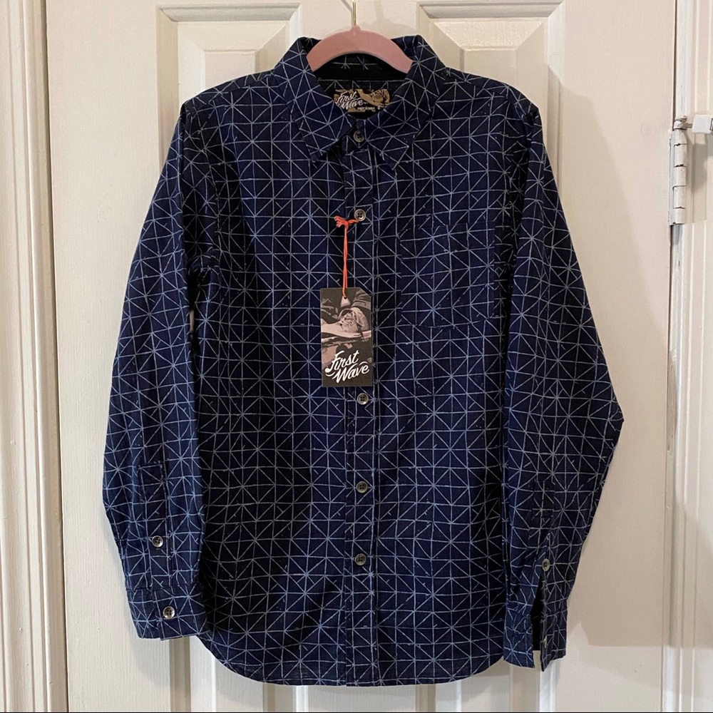 First Wave Long Sleeve Button Down Shirt